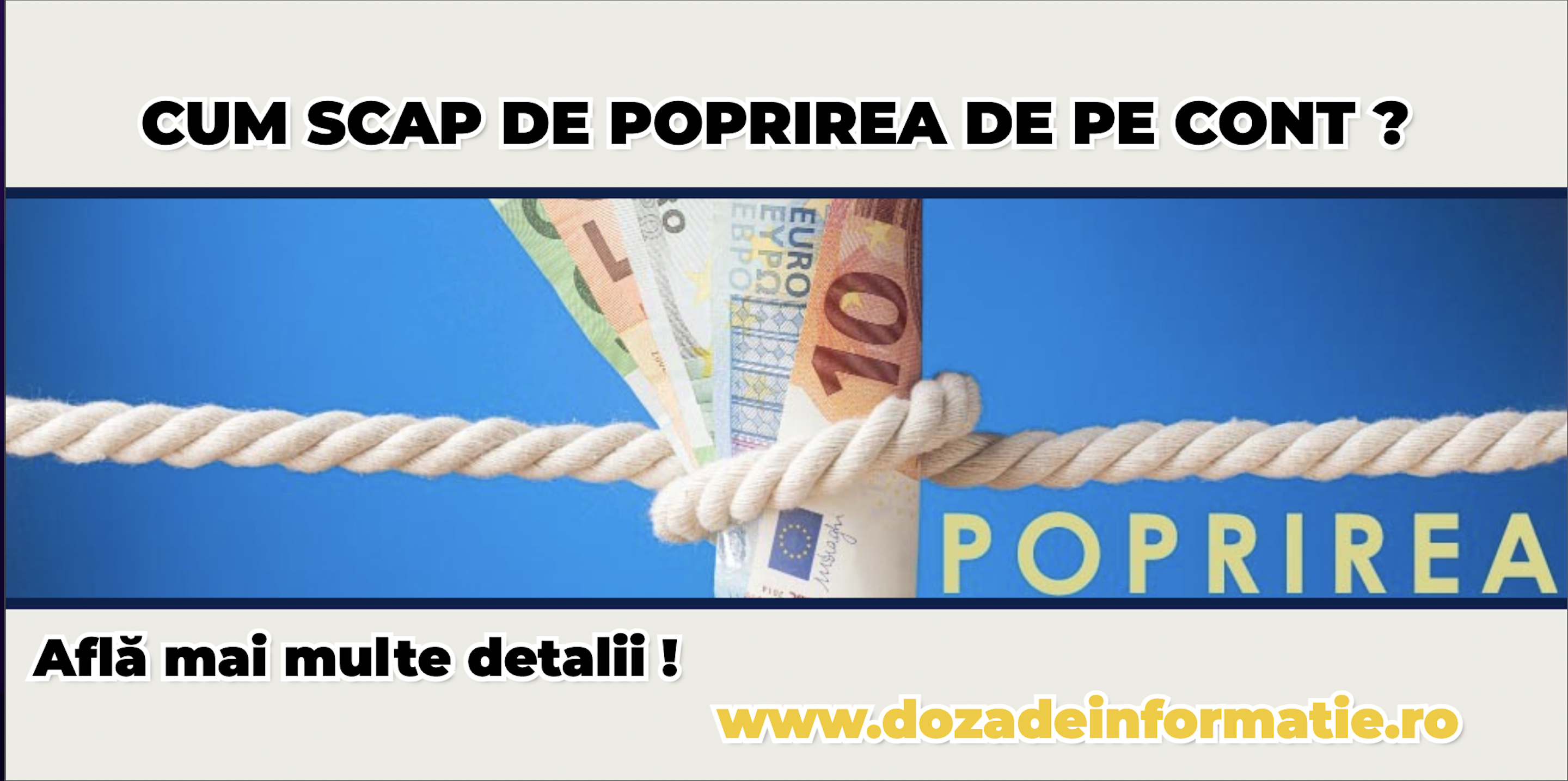 Poprire Conturi – Cum Scap De Poprirea De Pe Conturi ?